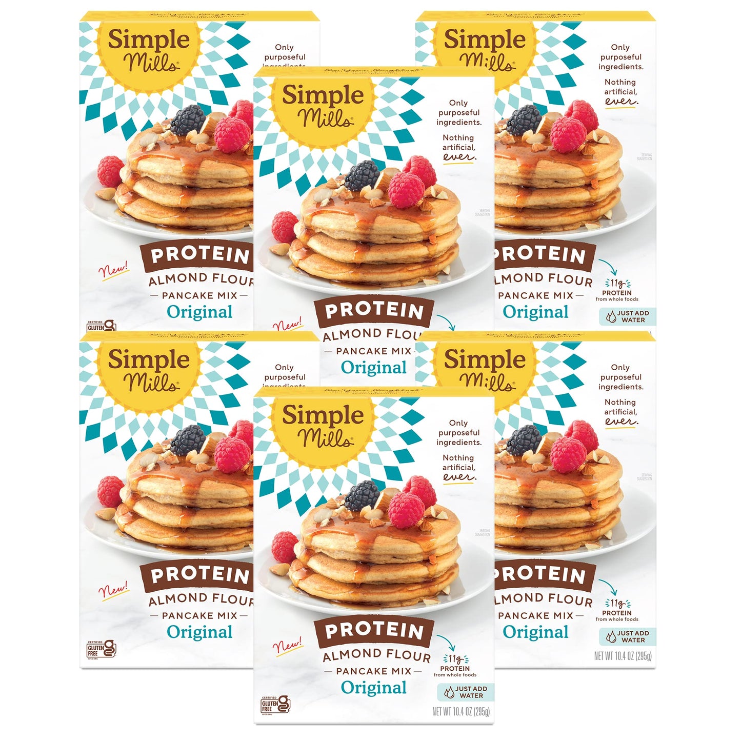 Simple Mills Almond Flour Pancake Mix & Waffle Mix, Gluten Free, Made with whole foods, (Packaging May Vary), 10.7 Ounce (Pack of 1)