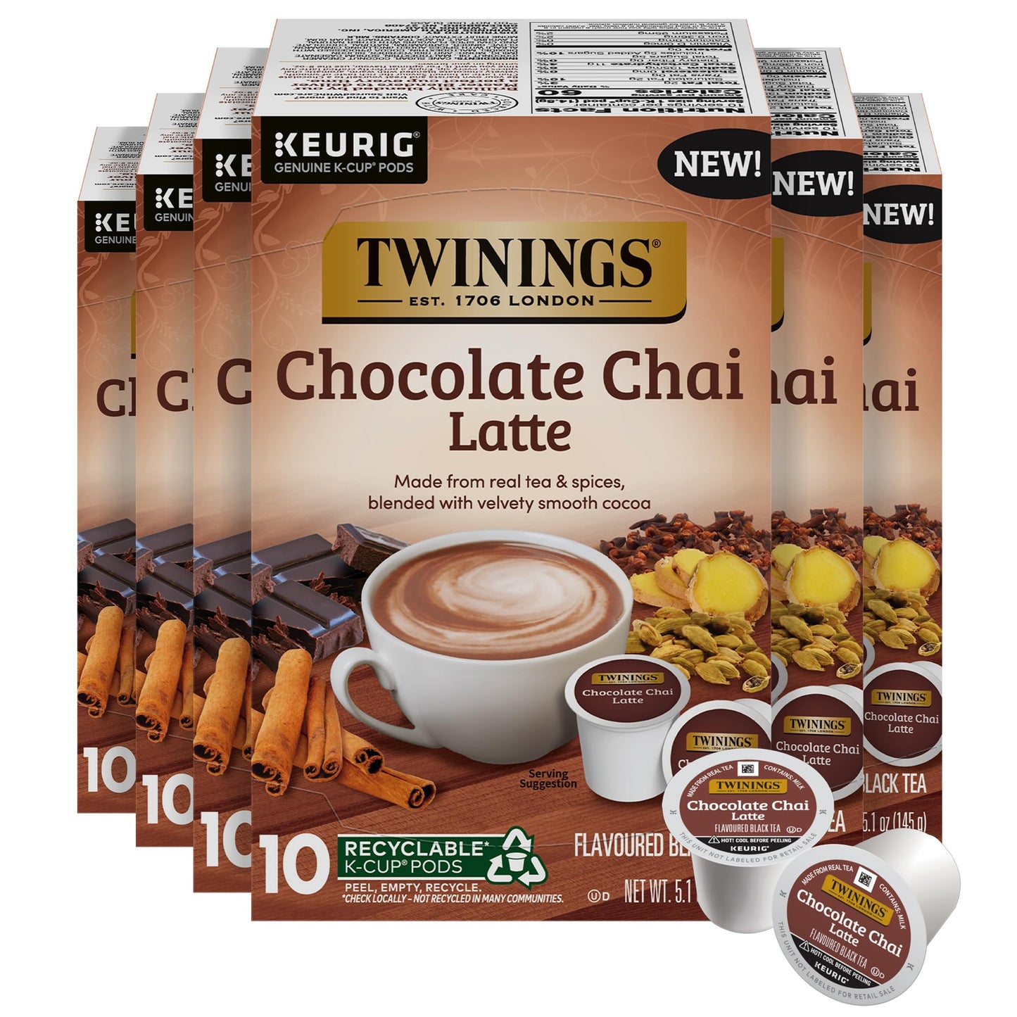 Twinings English Breakfast Black Tea K-Cup Pods for Keurig, 24 Count (Pack of 1), Smooth, Flavourful, Robust, Caffeinated, Enjoy Hot or Iced