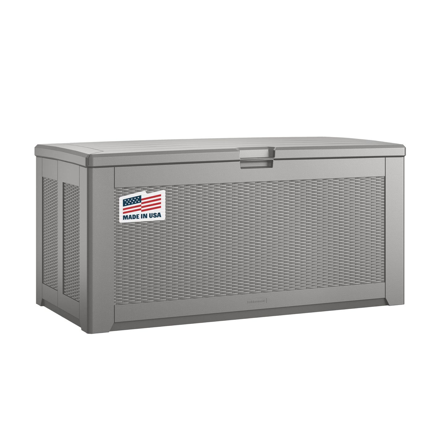Rubbermaid Extra Large Resin Outdoor Storage Deck Box (134 Gal), Weather Resistant, Black, Deck Organization for Home/Backyard/Pool Chemicals/Toys/Garden Tools/Porch/Patio Cushions