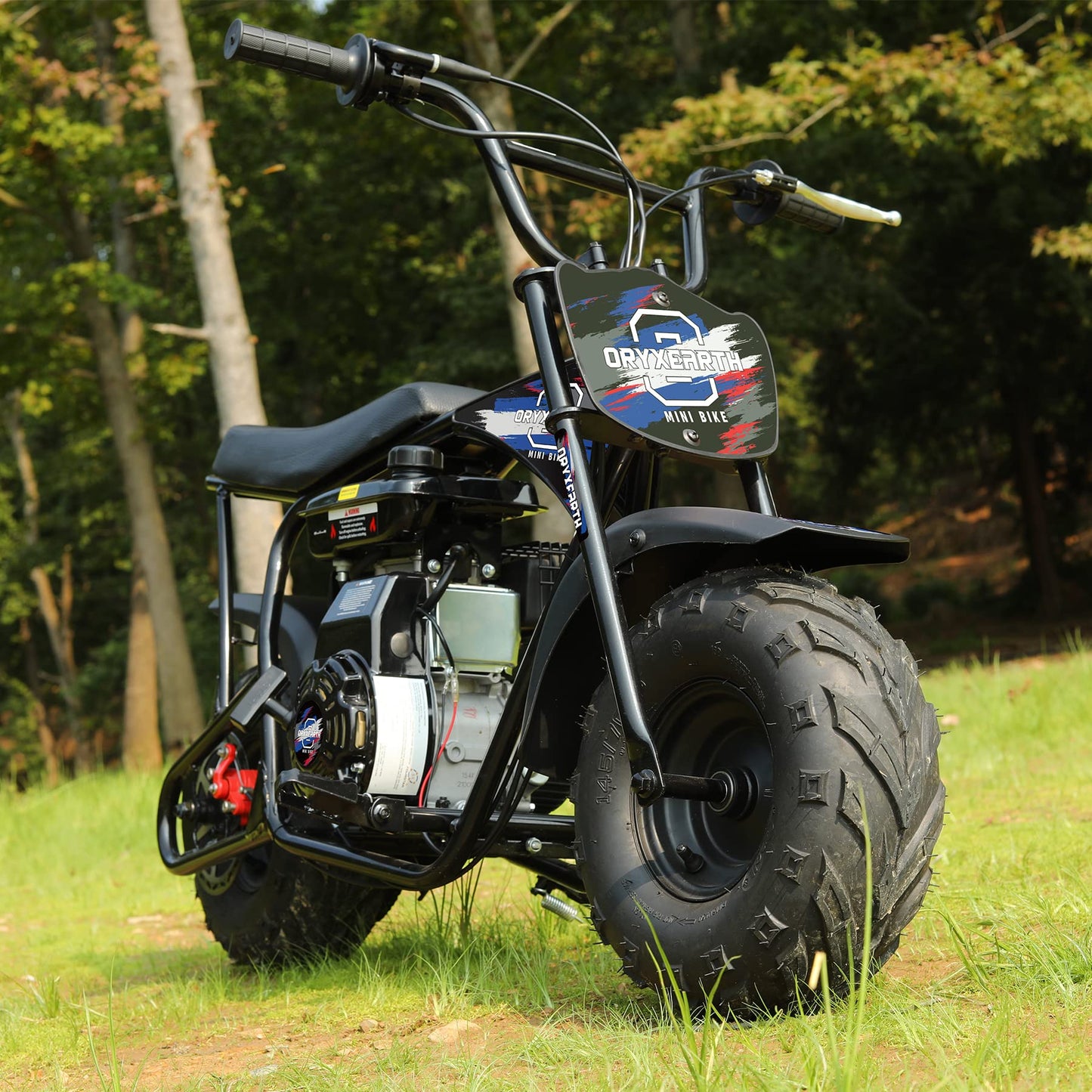 Oryxearth Mini Dirt Bike for Kids, 105CC 4-Stroke Kid Gas Powered Off-Road Pocket Pit Trail Motorcycle W/EPA Approved, Up to 24 Mph Weight Support 185 LBS