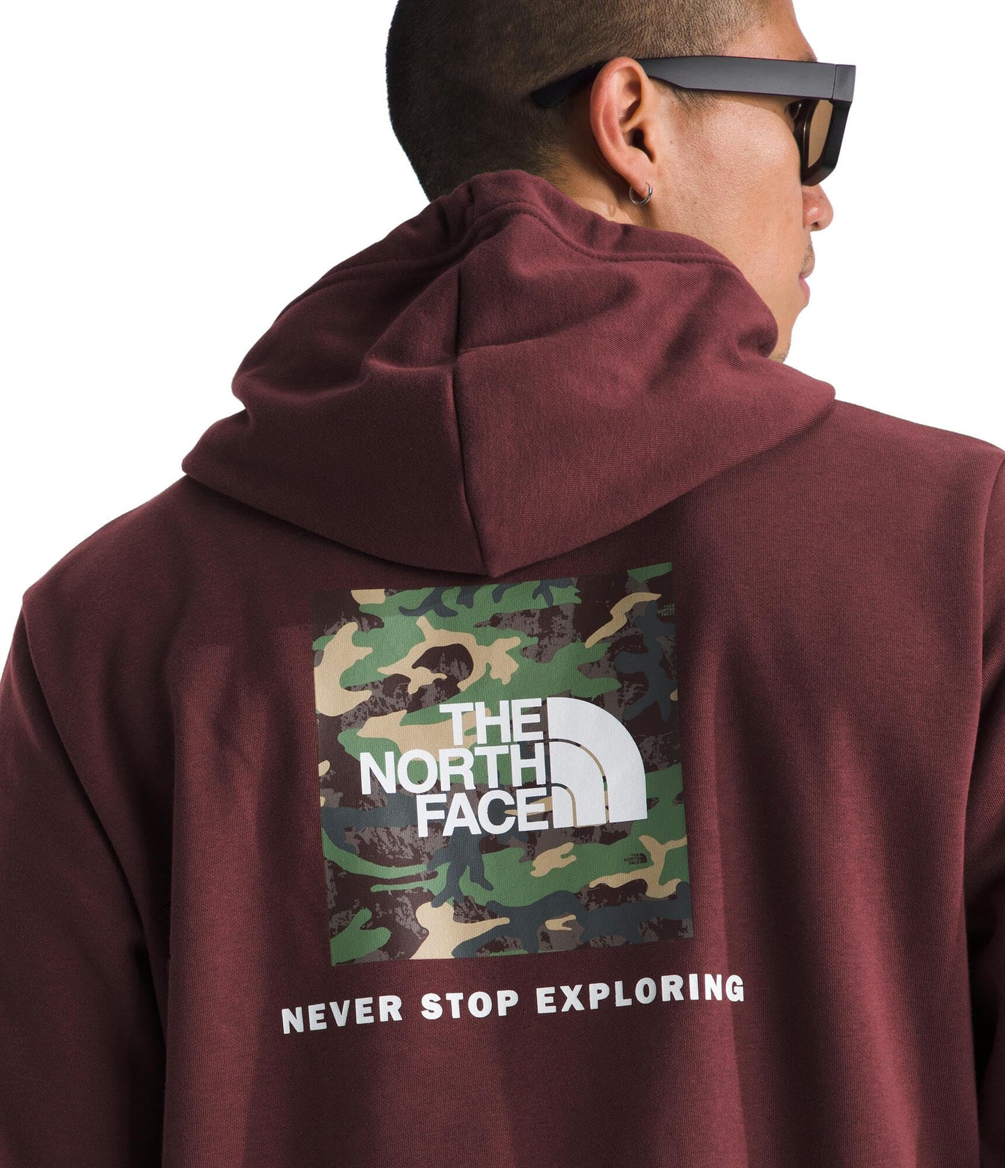 THE NORTH FACE Men's Evolution Box Camo Fill Hoodie | Sweatshirt With 2 Piece Hood, Adjustable Drawcord, Kangaroo Hand Pocket