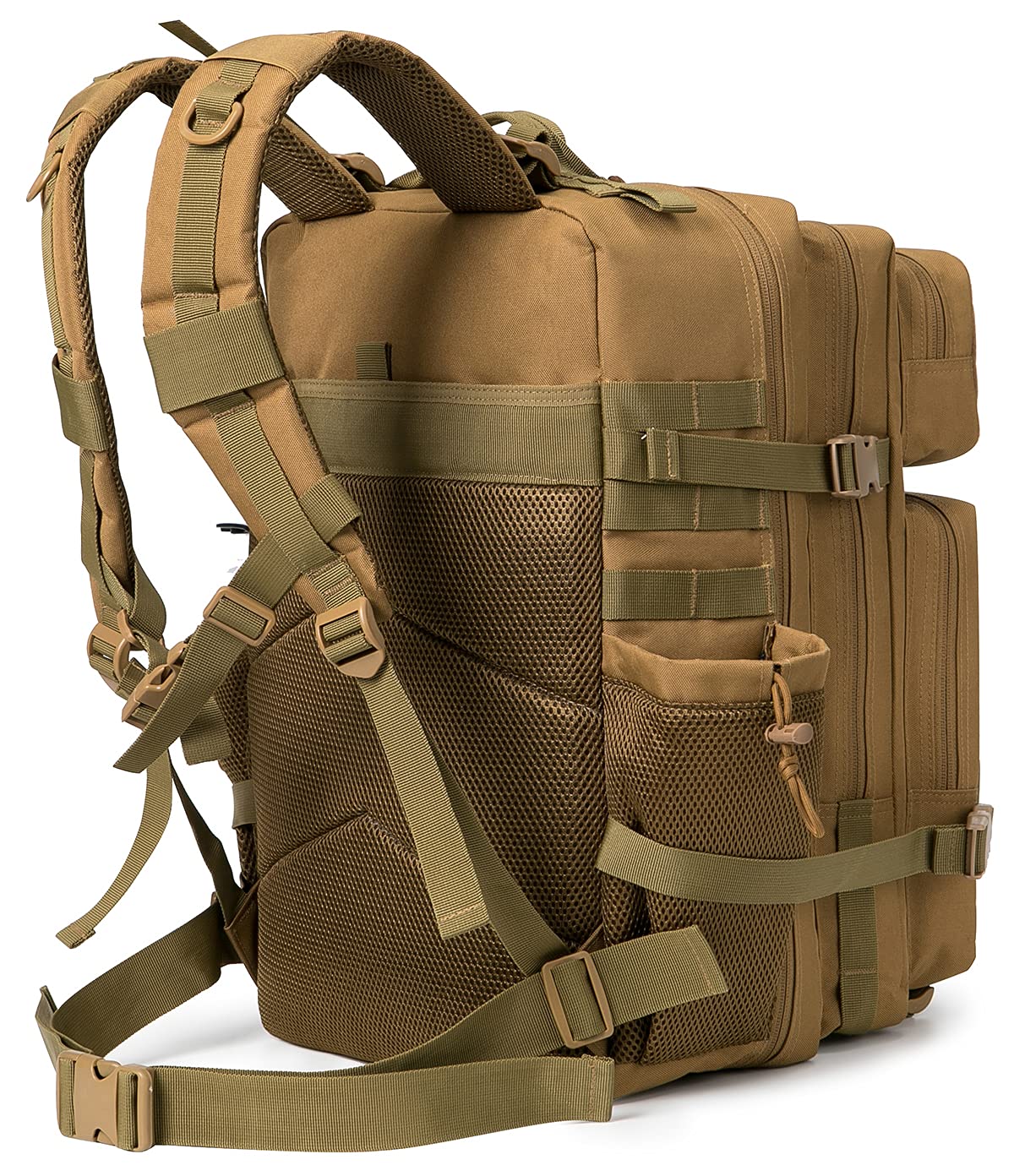 QT&QY 25L/35L/45L Military Tactical Backpack For Men Molle Daypack 3 Day Bug Out Bag Hiking Rucksack With Bottle Holder