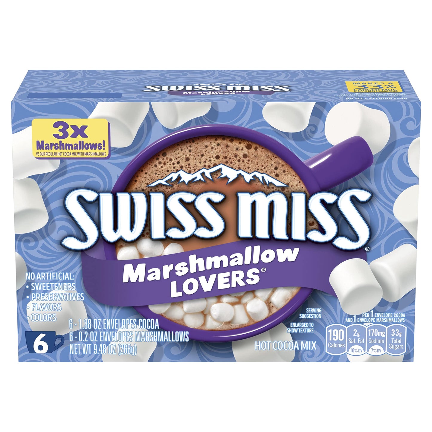 SWISS MISS Milk Chocolate Flavored Hot Cocoa Mix, 38.27 OZ Square Canister
