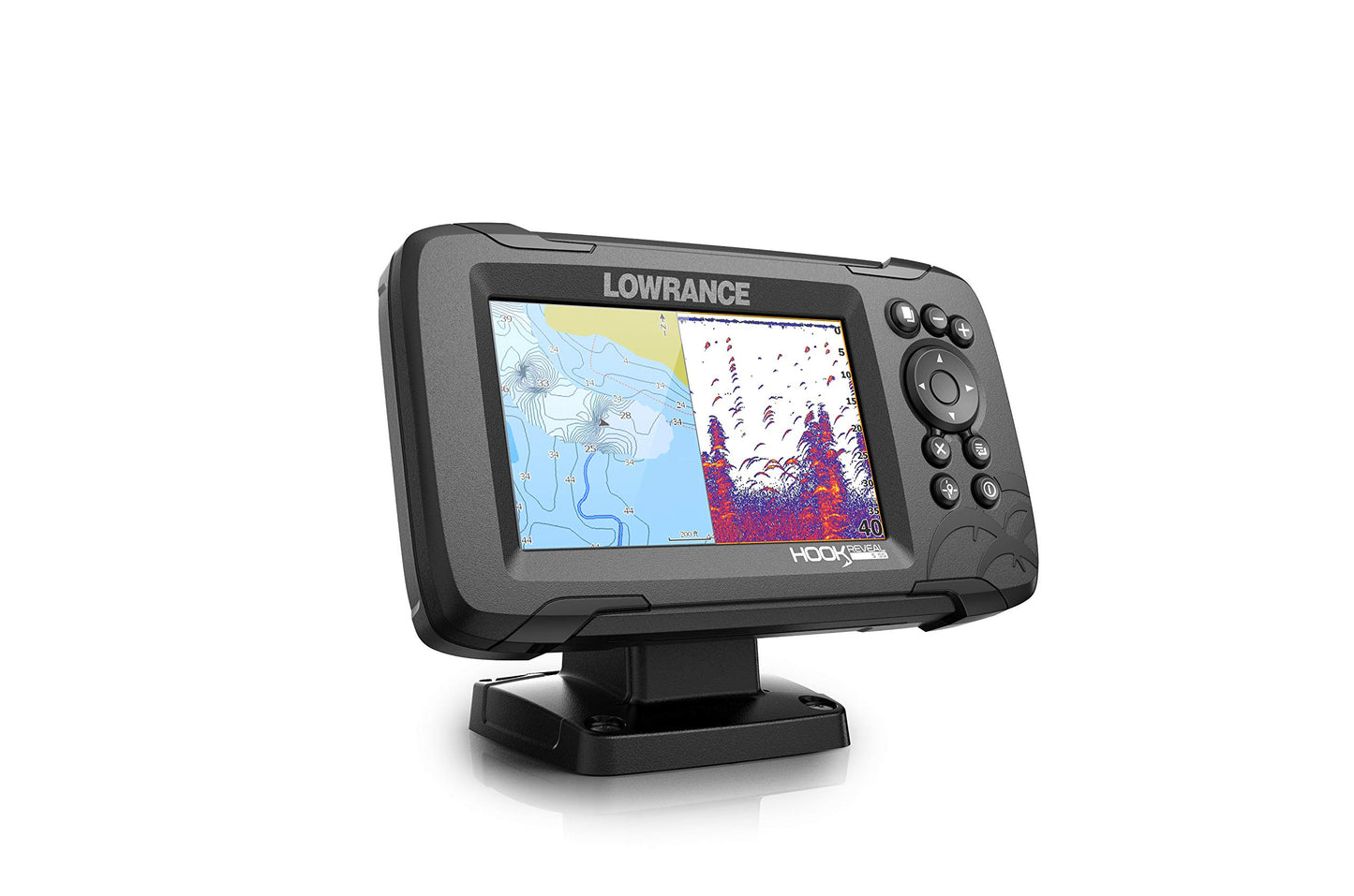 Lowrance Hook Reveal 5 Inch Fish Finders with Transducer, Plus Optional Preloaded Maps