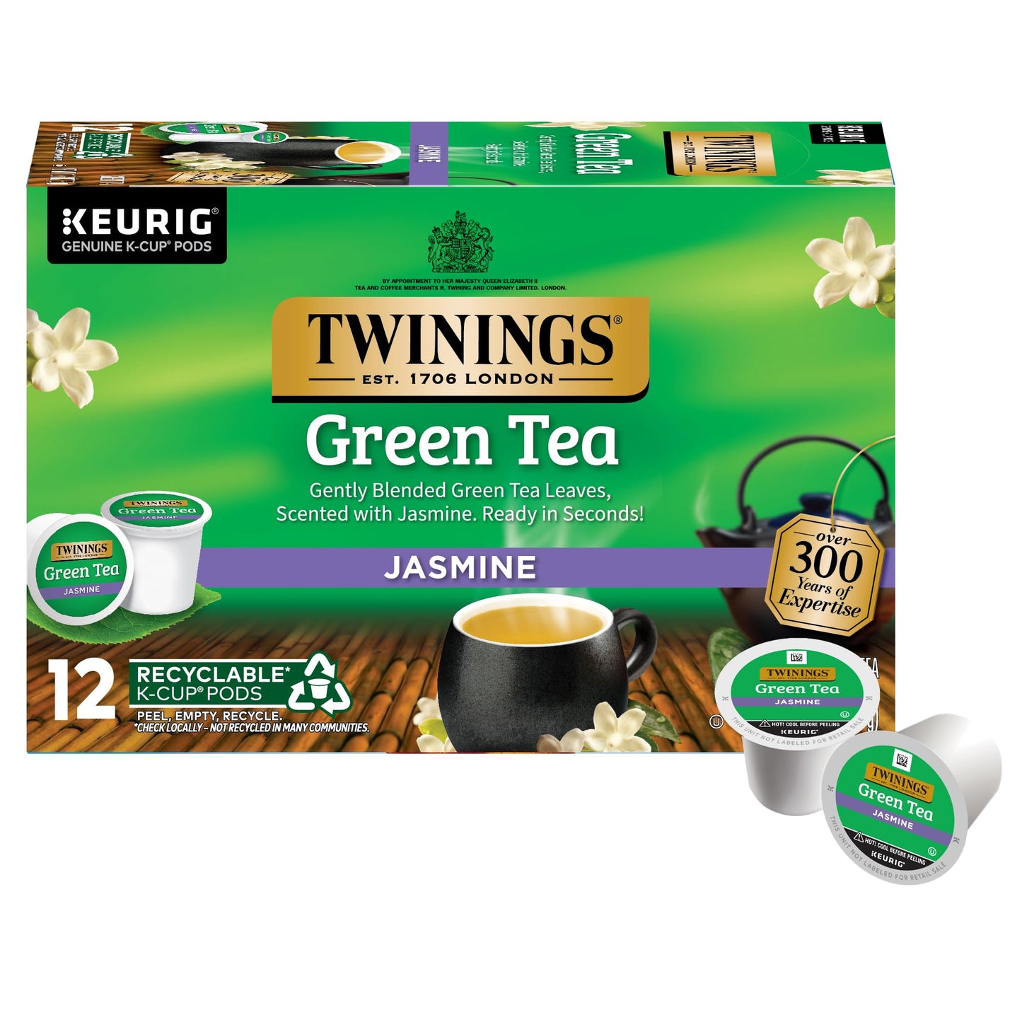 Twinings English Breakfast Black Tea K-Cup Pods for Keurig, 24 Count (Pack of 1), Smooth, Flavourful, Robust, Caffeinated, Enjoy Hot or Iced