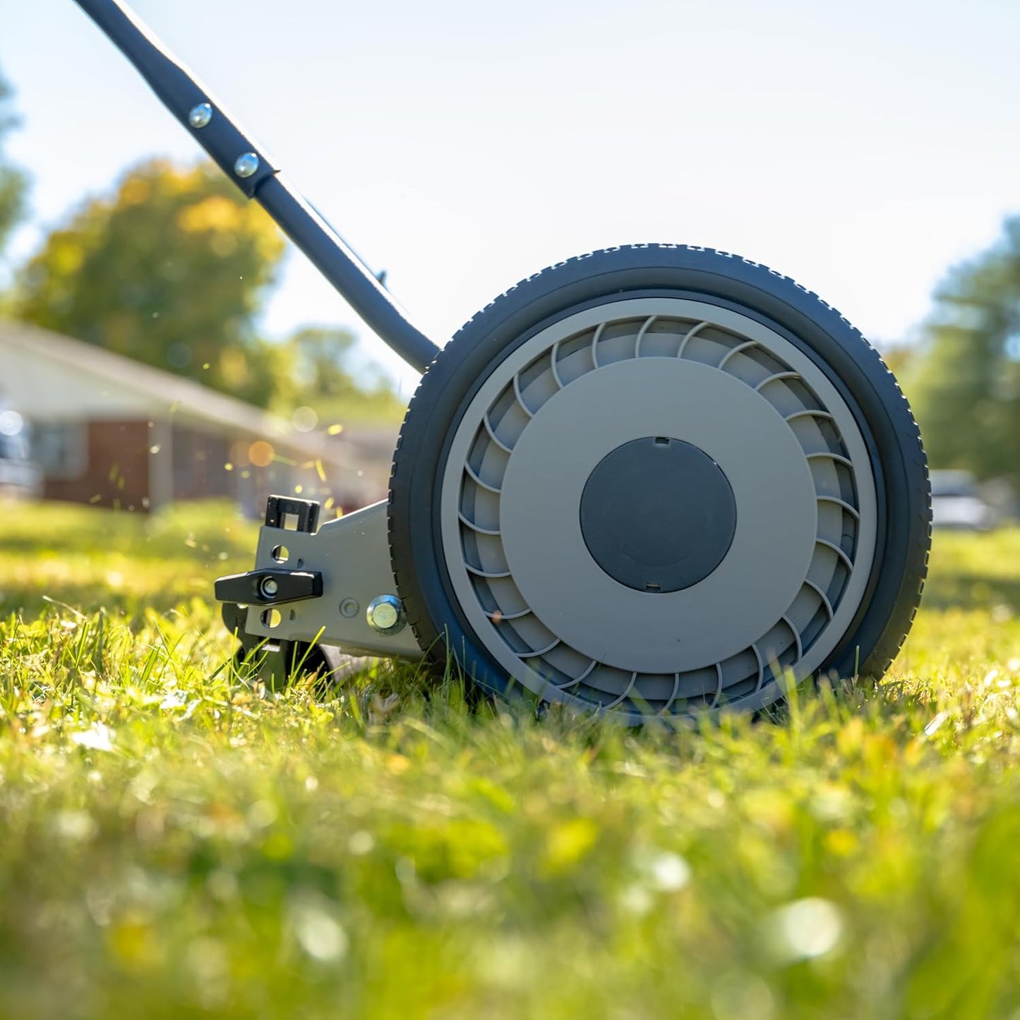 American Lawn Mower Company 1204-14 14-Inch 4-Blade Push Reel Lawn Mower, Red