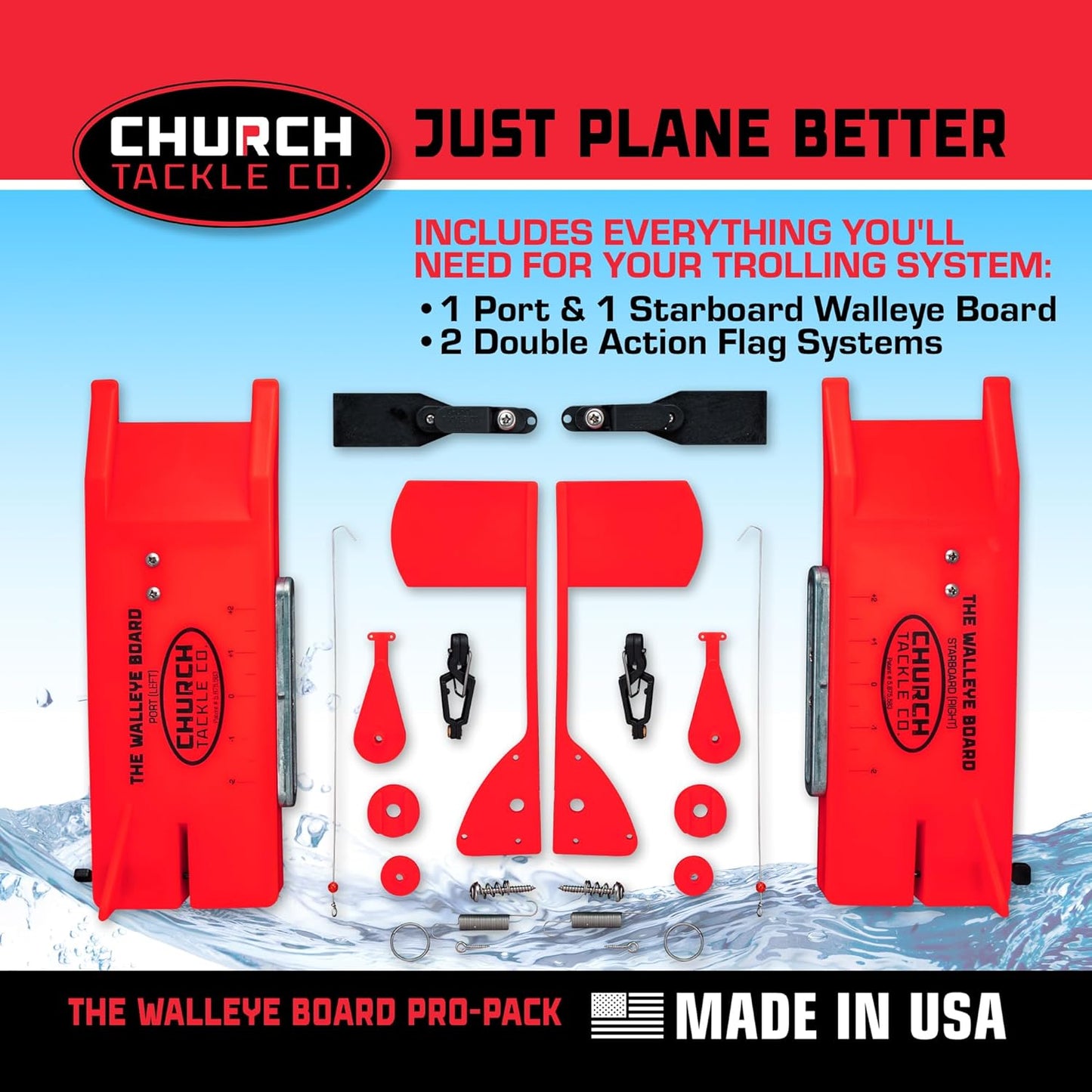 The Walleye Board Pro-Pack by Church Tackle Co