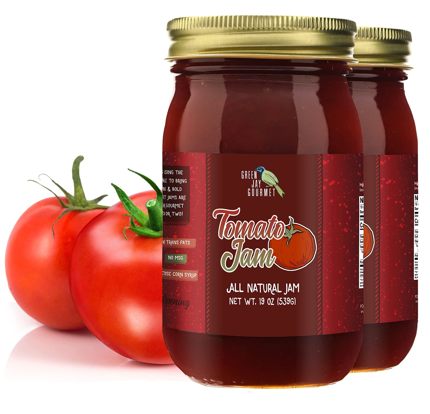 Green Jay Gourmet Spicy Jam Variety Pack - All-Natural Raspberry Jalapeno Jam, Strawberry Jalapeno Jam, Blackberry Jalapeno Jam - Vegan, Gluten-free Jam - No Preservatives - USA Made - 3 x 20 Ounces