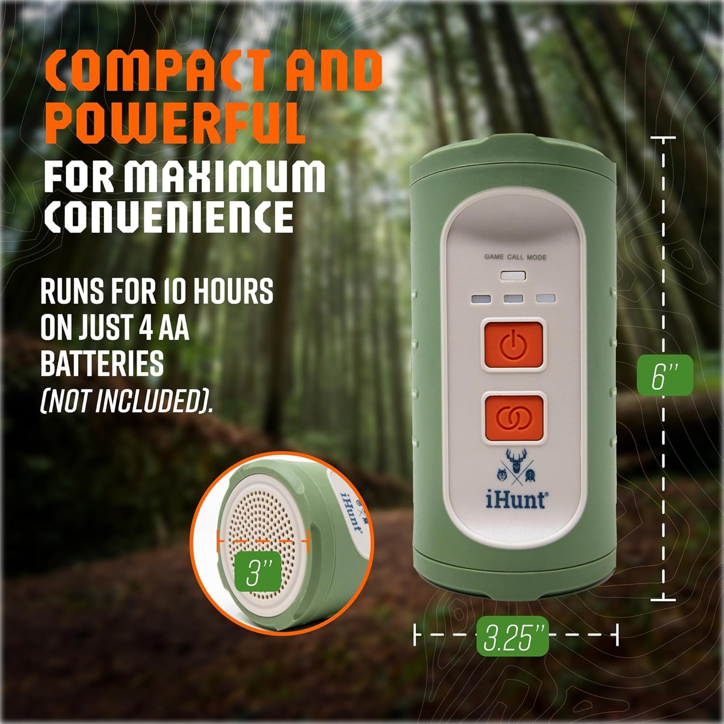 Phantom Link 150, Best Electronic Game Call, Long Range Bluetooth Speaker, Waterproof, Wireless Remote Hunting Speaker for Deer, Coyote, Turkey, Predator, Elk, Fox, Moose, Bear, Hog