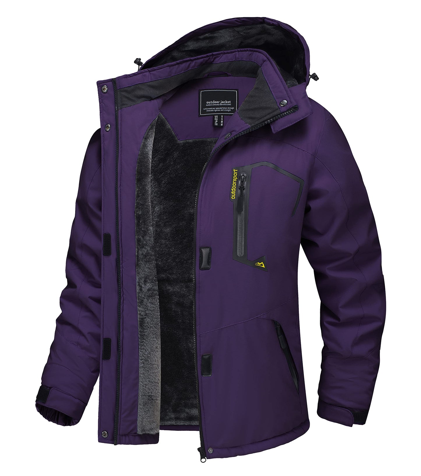 TACVASEN Women's Winter Jacket Waterproof Ski Jacket Hooded Fleece Lined Warm Snow Coat Mountain Windproof Rain Windbreaker