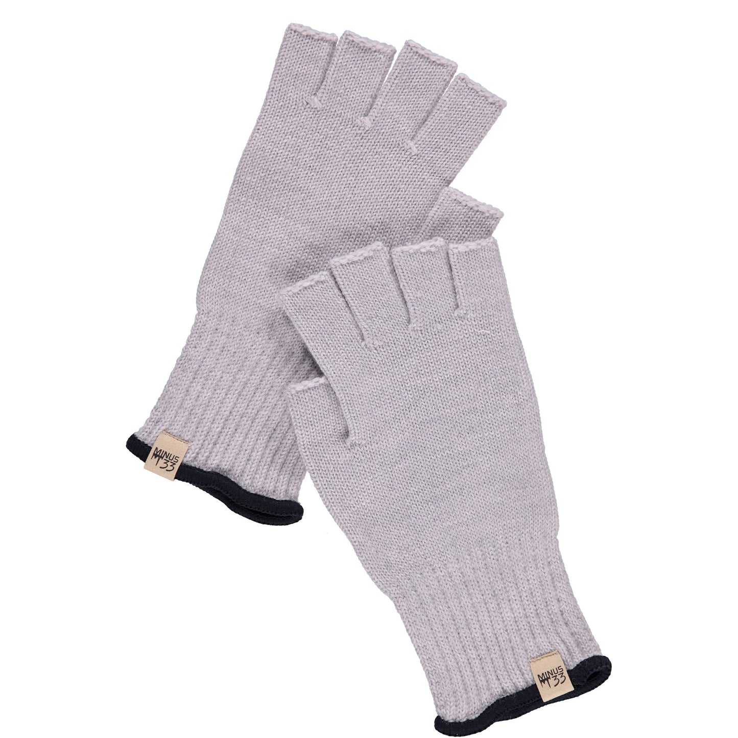 Merino Wool Fingerless Gloves - Half Finger Warm Knitted Gloves