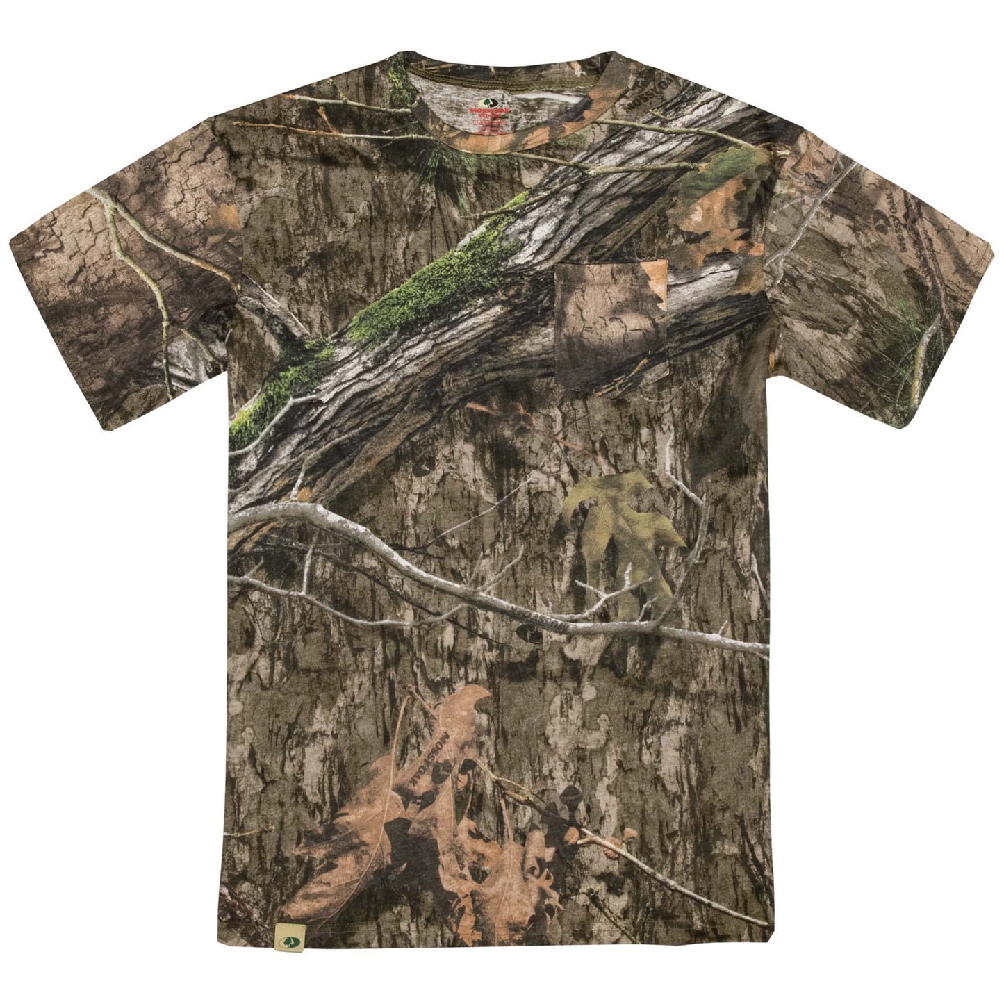 Mossy Oak Mens Camo Hunting Shirt Short Sleeve Cotton