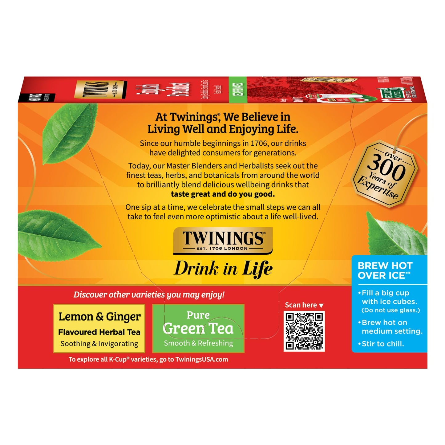 Twinings English Breakfast Black Tea K-Cup Pods for Keurig, 24 Count (Pack of 1), Smooth, Flavourful, Robust, Caffeinated, Enjoy Hot or Iced