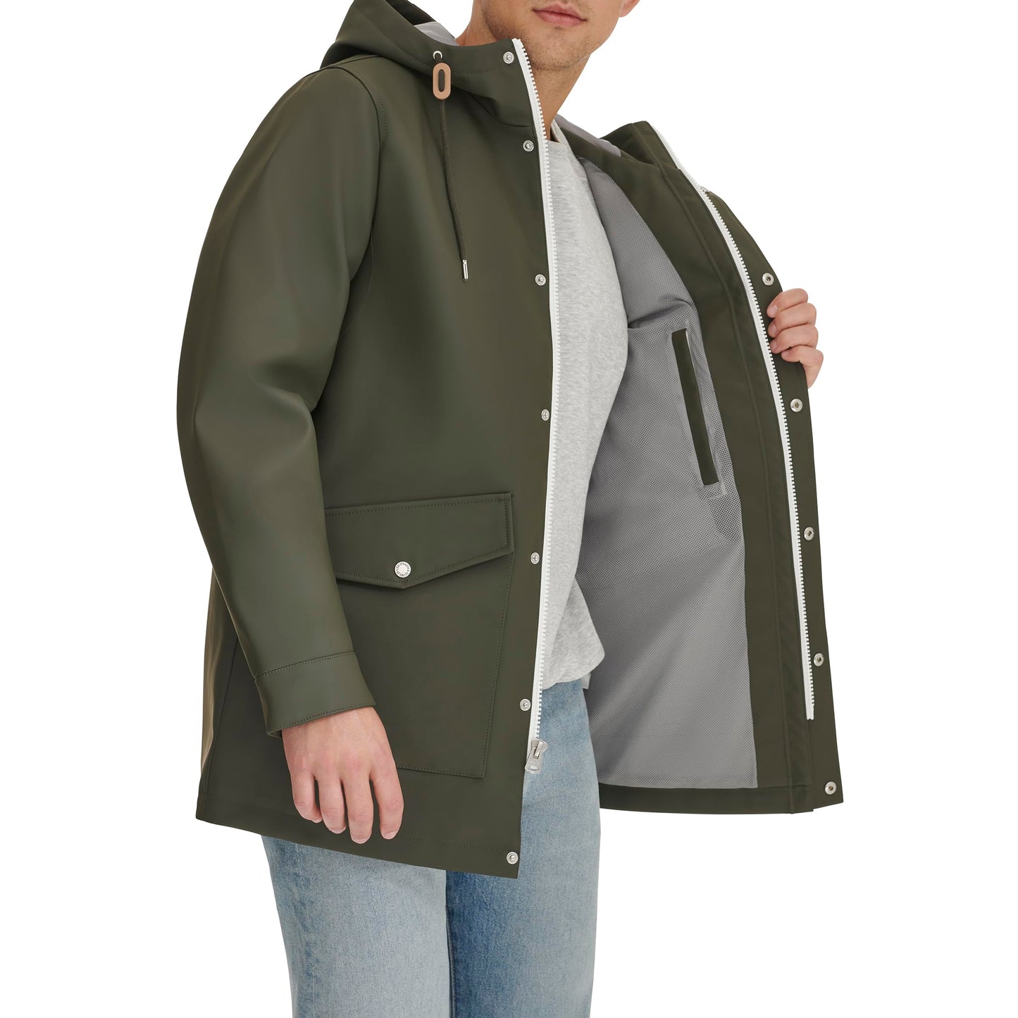 Levi's Men's Rubberized Rain Parka Jacket