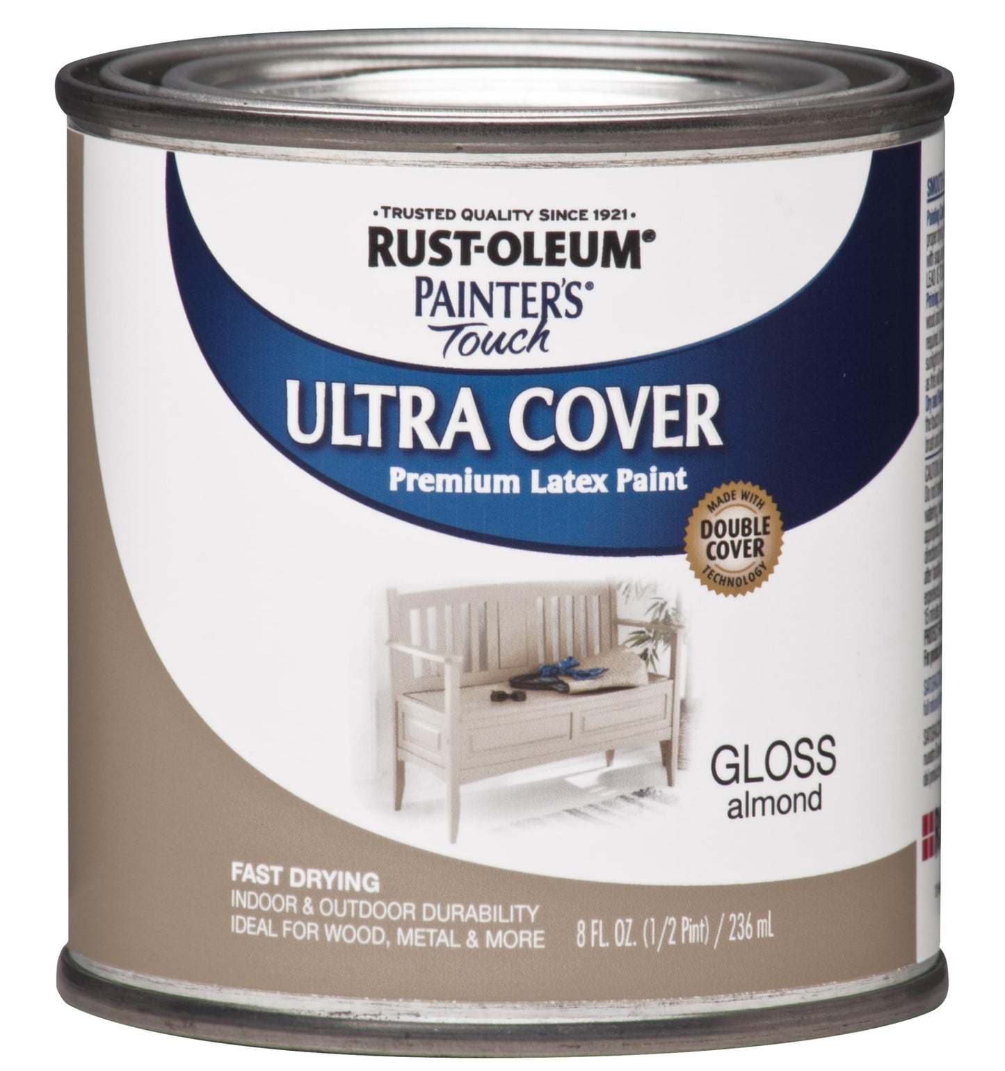 Rust-Oleum 1976502 Painter's Touch Latex Paint, Flat Black 32 Fl Oz, 1 Quarts, (Pack of 1)