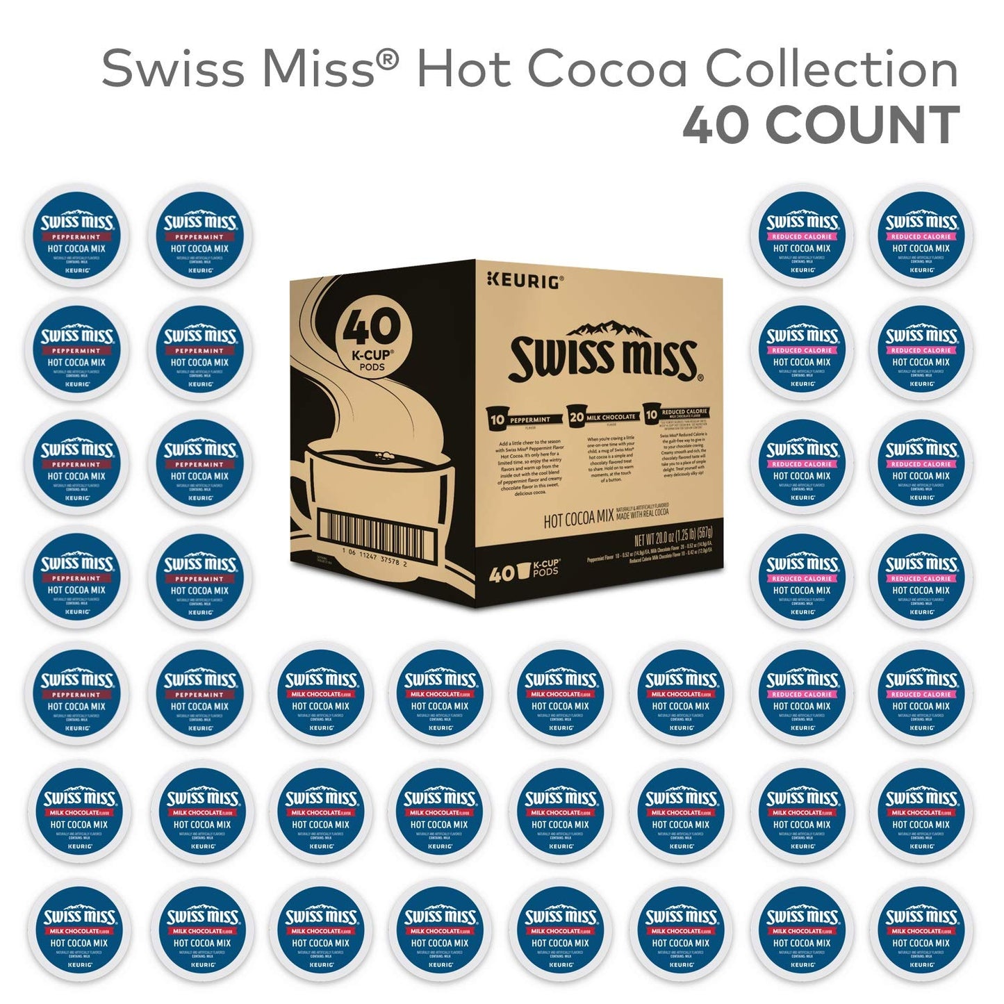 Swiss Miss Milk Chocolate Flavor Hot Cocoa Mix Canister, 76.55 oz.