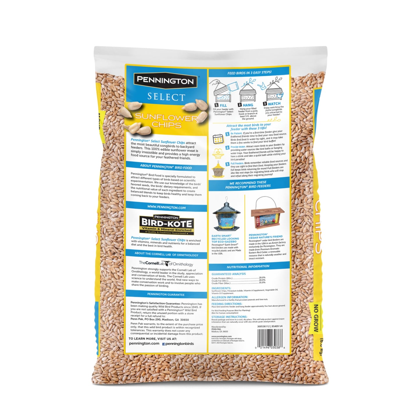 Pennington Pride Songbird Nut & Fruit Blend, Wild Bird Seed for Outside Feeders, Advanced Nutrition Formula for Bird Health, 10-lb. Bag