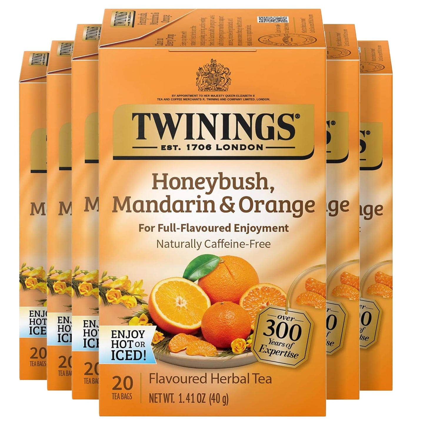 Twinings English Breakfast Black Tea Individually Wrapped Bags, 100 Count (Pack of 1), Smooth, Flavourful, and Robust, Caffeinated, Enjoy Hot or Iced, 100 Teabags