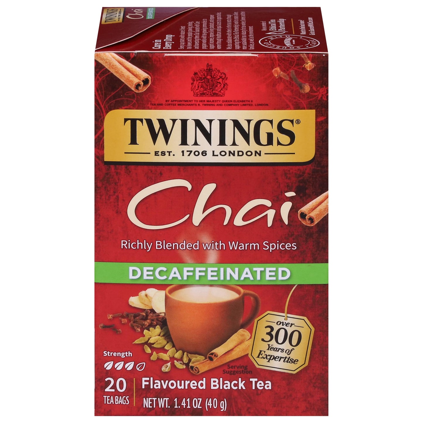 Twinings English Breakfast Black Tea Individually Wrapped Bags, 100 Count (Pack of 1), Smooth, Flavourful, and Robust, Caffeinated, Enjoy Hot or Iced, 100 Teabags
