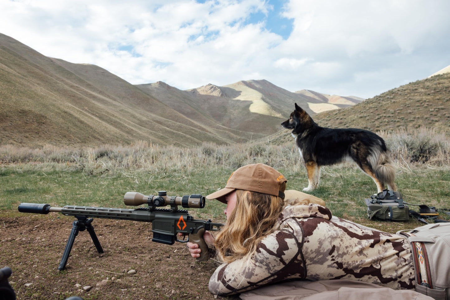 First Lite Women's Kiln Hoody - Merino Wool Midweight Camo Hunting Base Layer