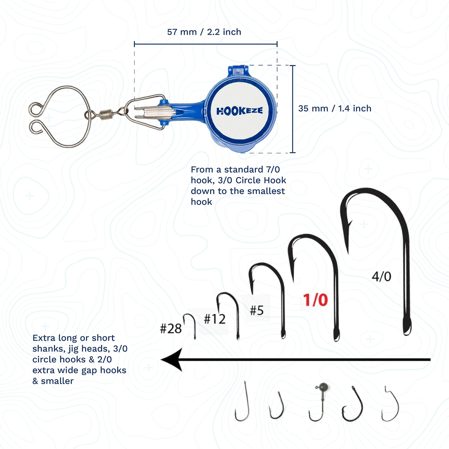 HOOK-EZE Fishing Knot Tying Tool | Protect from Fish Hooks | Tie Fishing Knots Easily | Cool Gadgets for Fishermen | Ice Fly Fishing | Fishing Accessories for Beginner Anglers | Nail Knot Tool