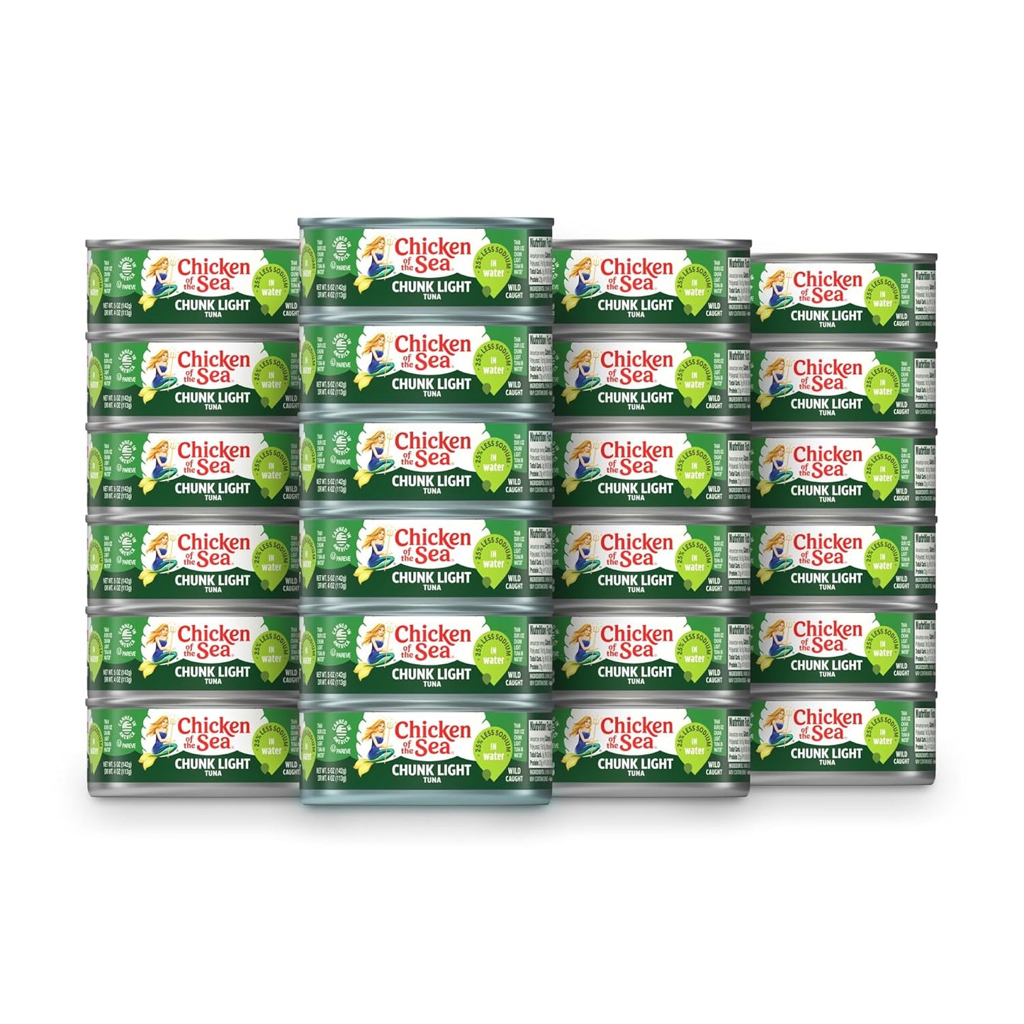 Chicken of the Sea Chunk Light Tuna in Water, 5 Ounce Cans (Pack of 10), Wild Caught Canned Tuna