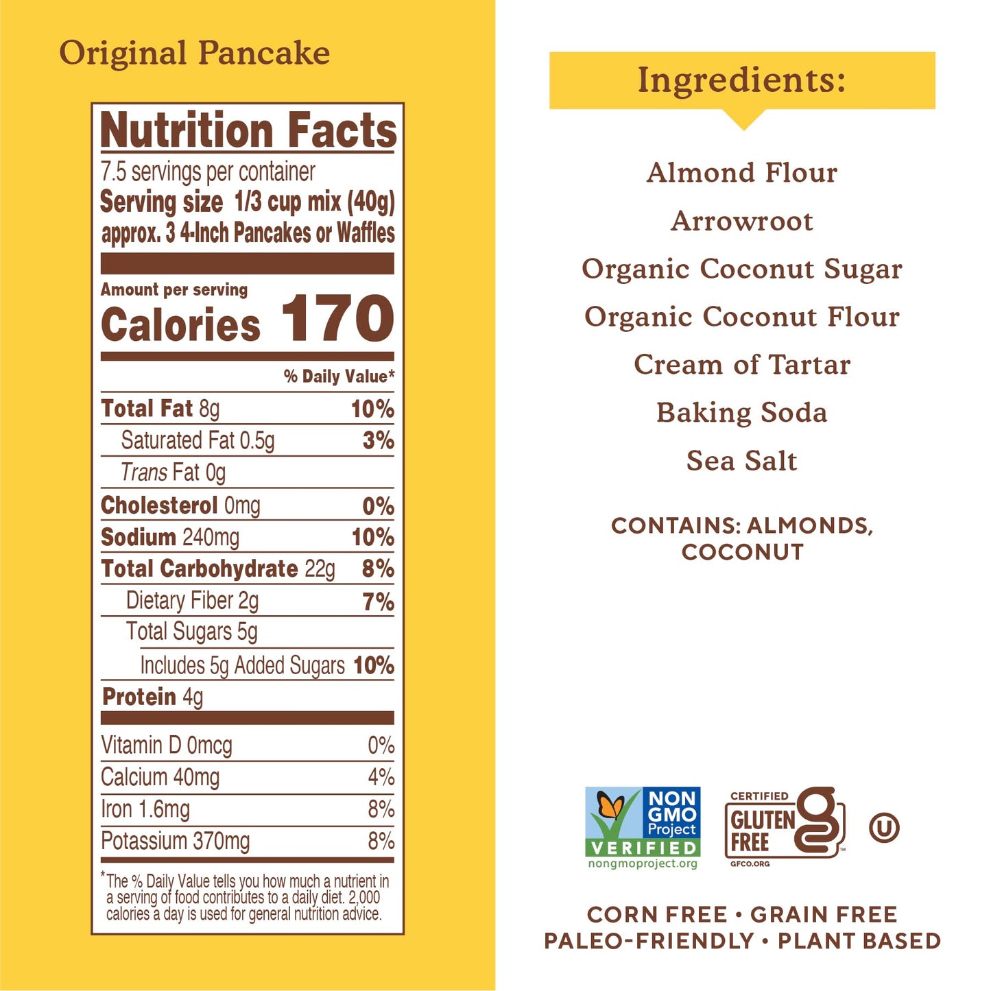 Simple Mills Almond Flour Pancake Mix & Waffle Mix, Gluten Free, Made with whole foods, (Packaging May Vary), 10.7 Ounce (Pack of 1)