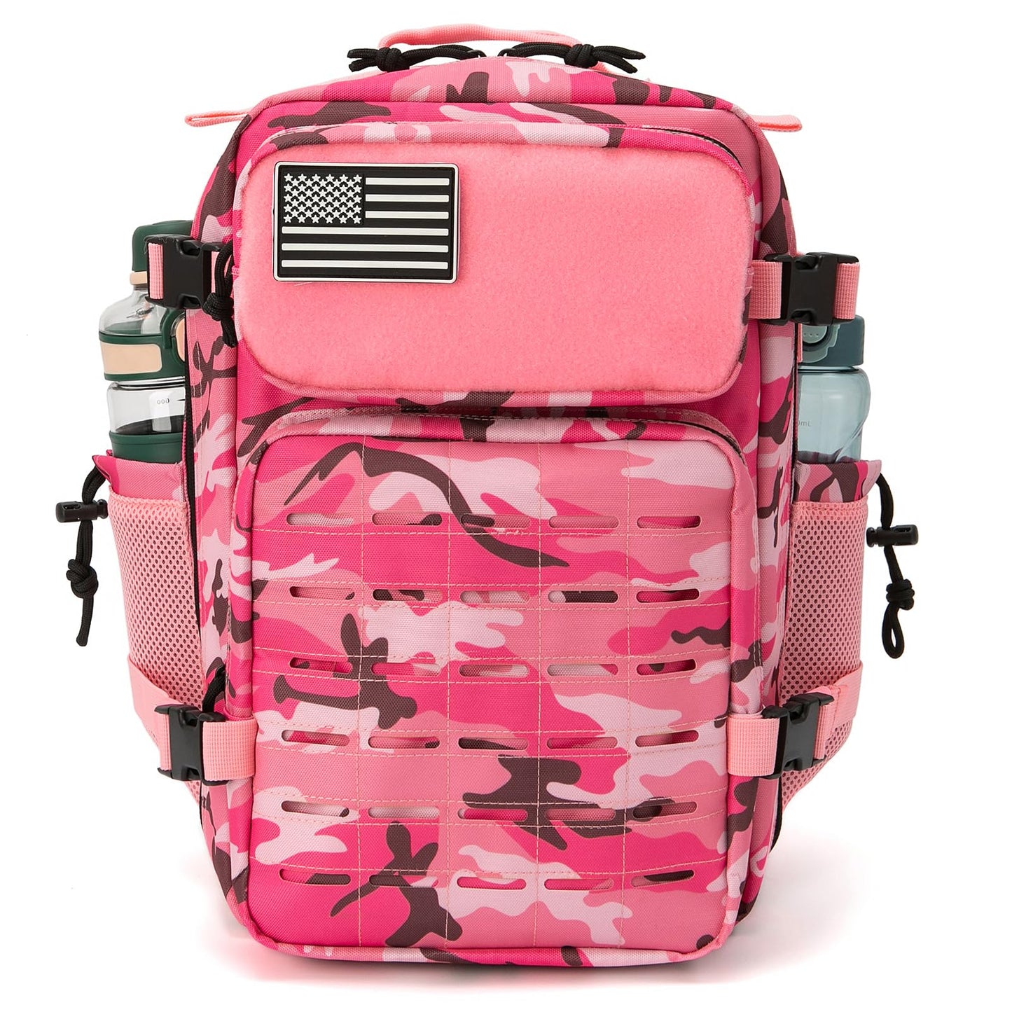 QT&QY 25L/35L/45L Military Tactical Backpack For Men Molle Daypack 3 Day Bug Out Bag Hiking Rucksack With Bottle Holder