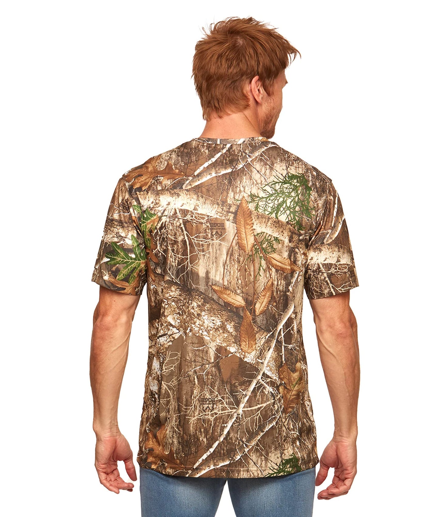 Realtree Men's Essential Camo Lightweight Performance Short Sleeve Shirt