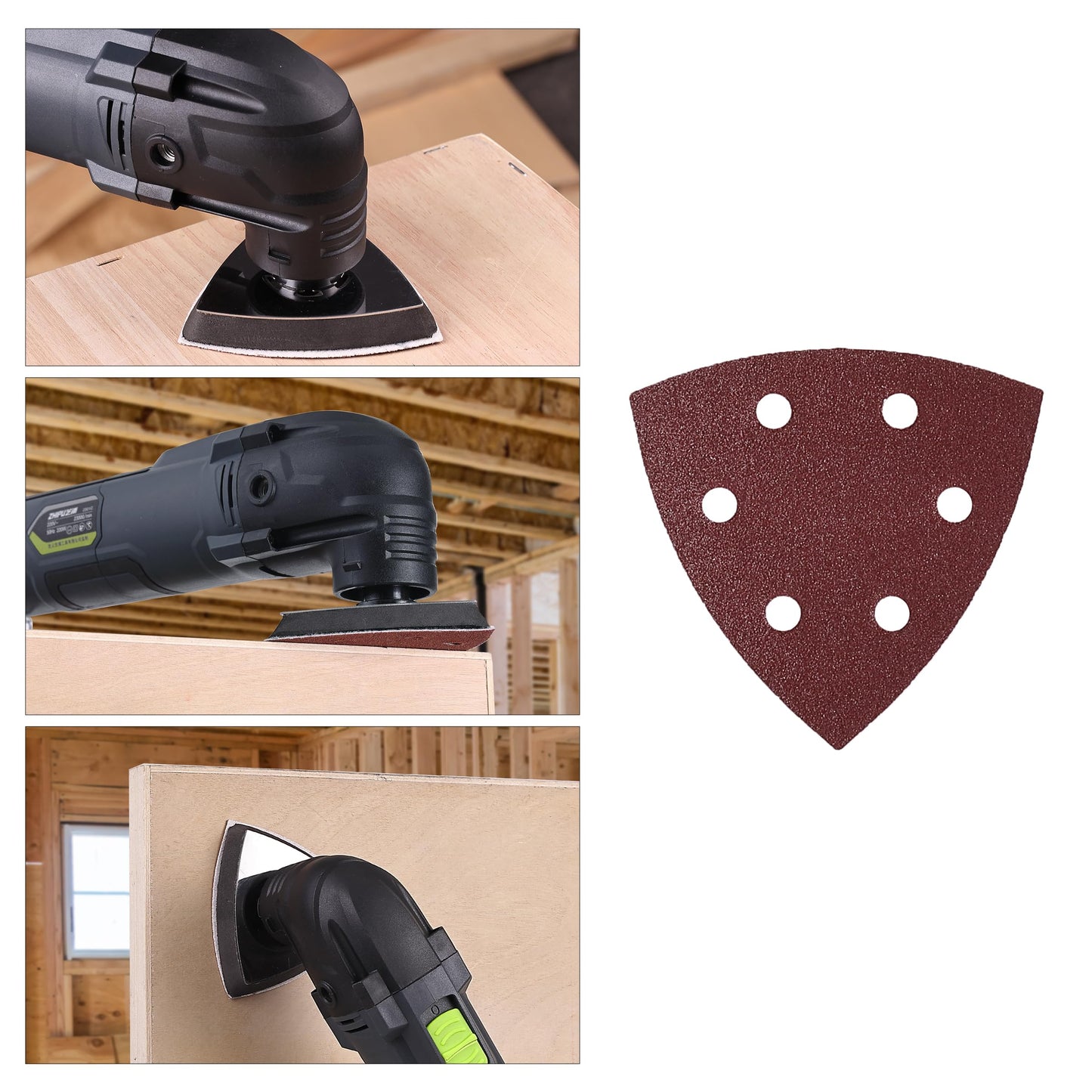 Bates- Mouse Detail Sander Sanding Pads, 30 pcs, 40/80/120/180/240 Grits, Palm Sander Sandpaper