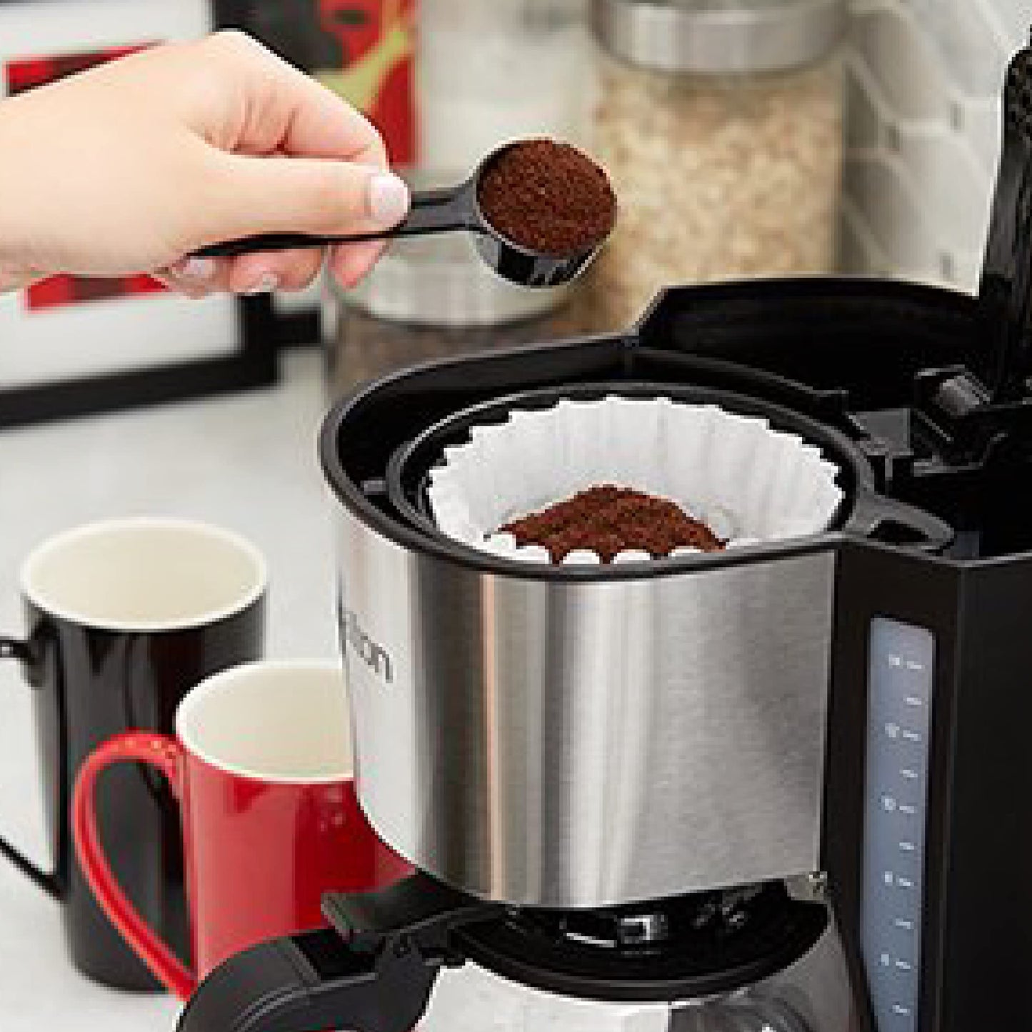 Tim Hortons Original Blend, Medium Roast Ground Coffee, Canada’s Favorite Coffee, Made with 100% Arabica Beans, 48 Ounce Canister