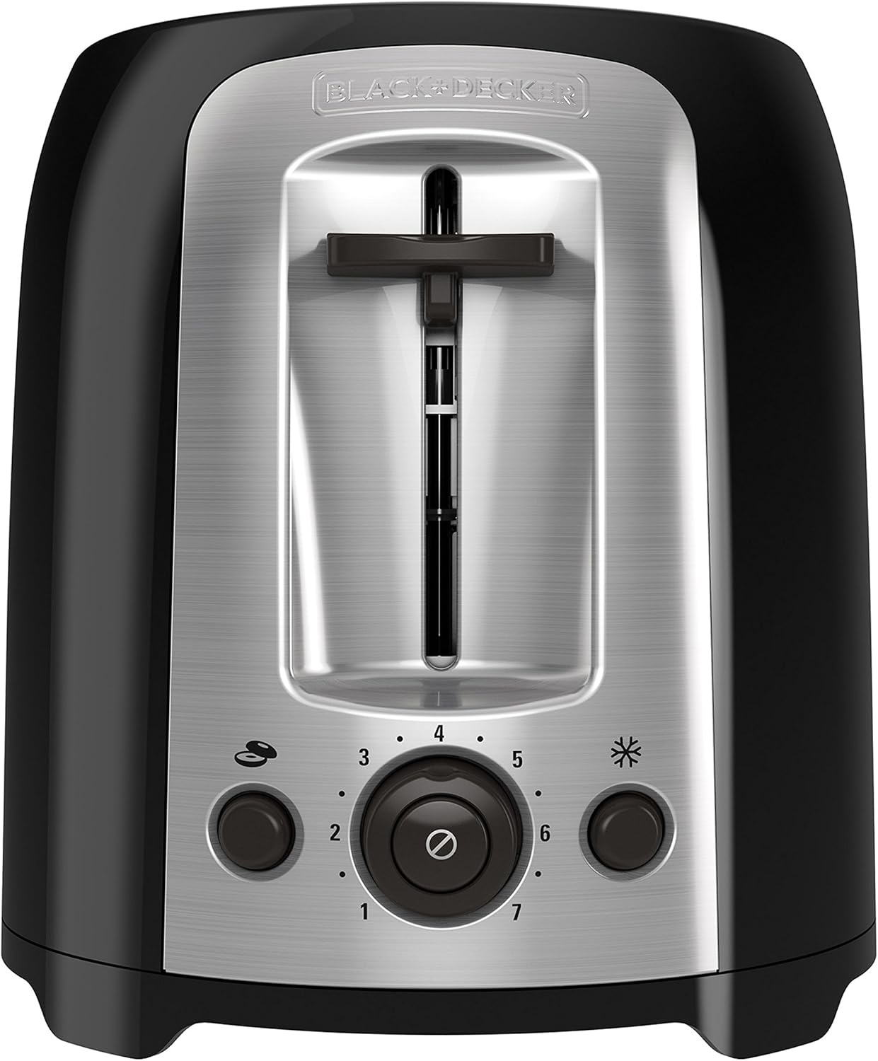 BLACK+DECKER 4-Slice Toaster, Extra Wide Slots, 7 Shade Settings, 1400 Watts, Frozen and Bagel Buttons, Toast Shade Selector, Extra Lift