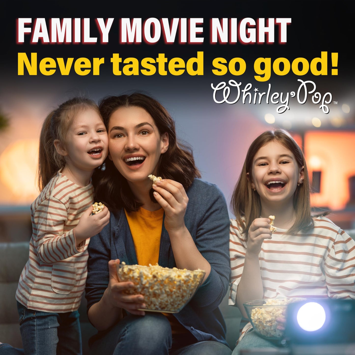 Original Whirley Pop Popcorn Maker - Wabash Valley Farms Gourmet Popcorn Popper, Aluminum Pot With Nylon Gears, 3-Minute Stove Top Popper, Home Movie Night (Silver)