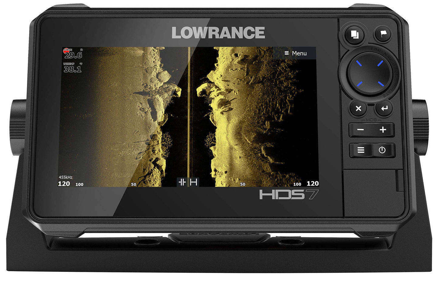 Lowrance HDS-Live Fish Finder, Multi-Touch Screen, Live Sonar Compatible, Preloaded C-MAP US Enhanced Mapping