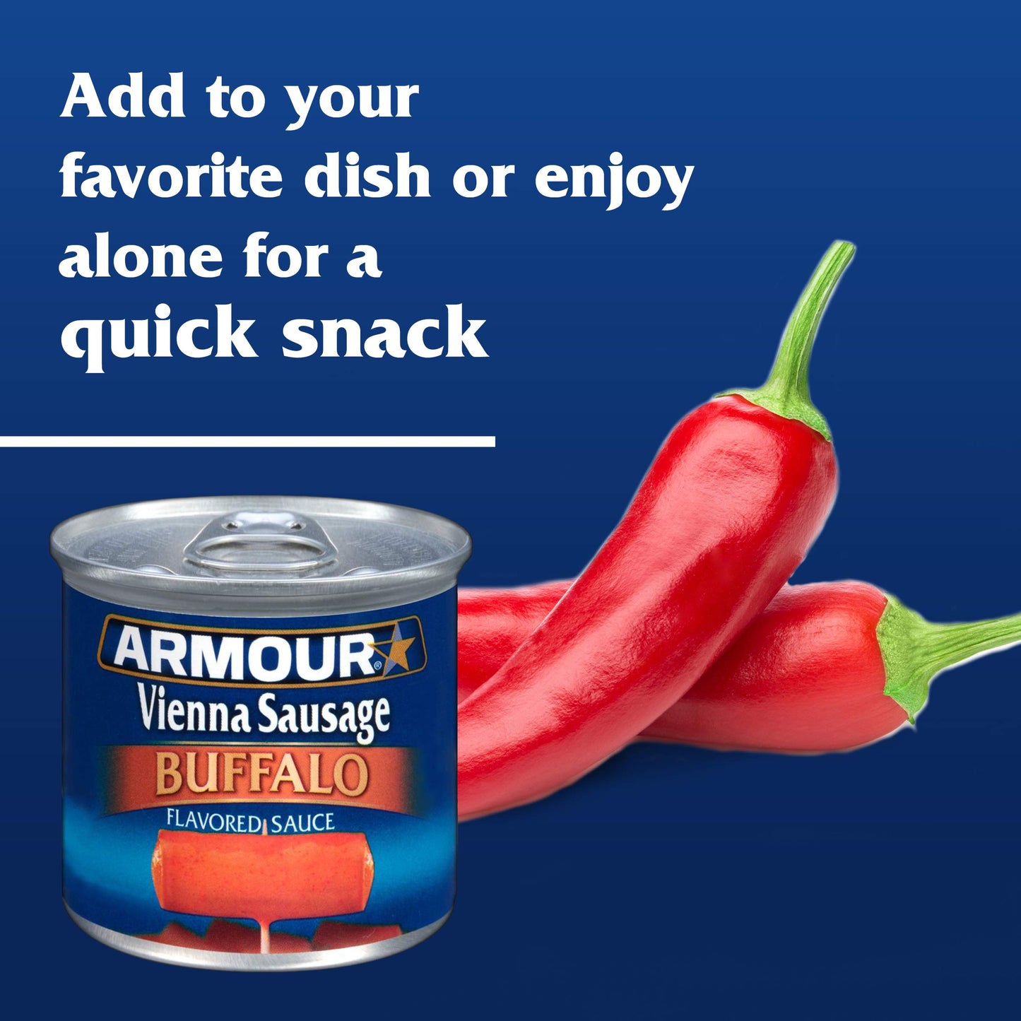 Armour Star Vienna Sausage, Hot & Spicy Flavored, Canned Sausage, 4.6 Ounce (Pack of 24)