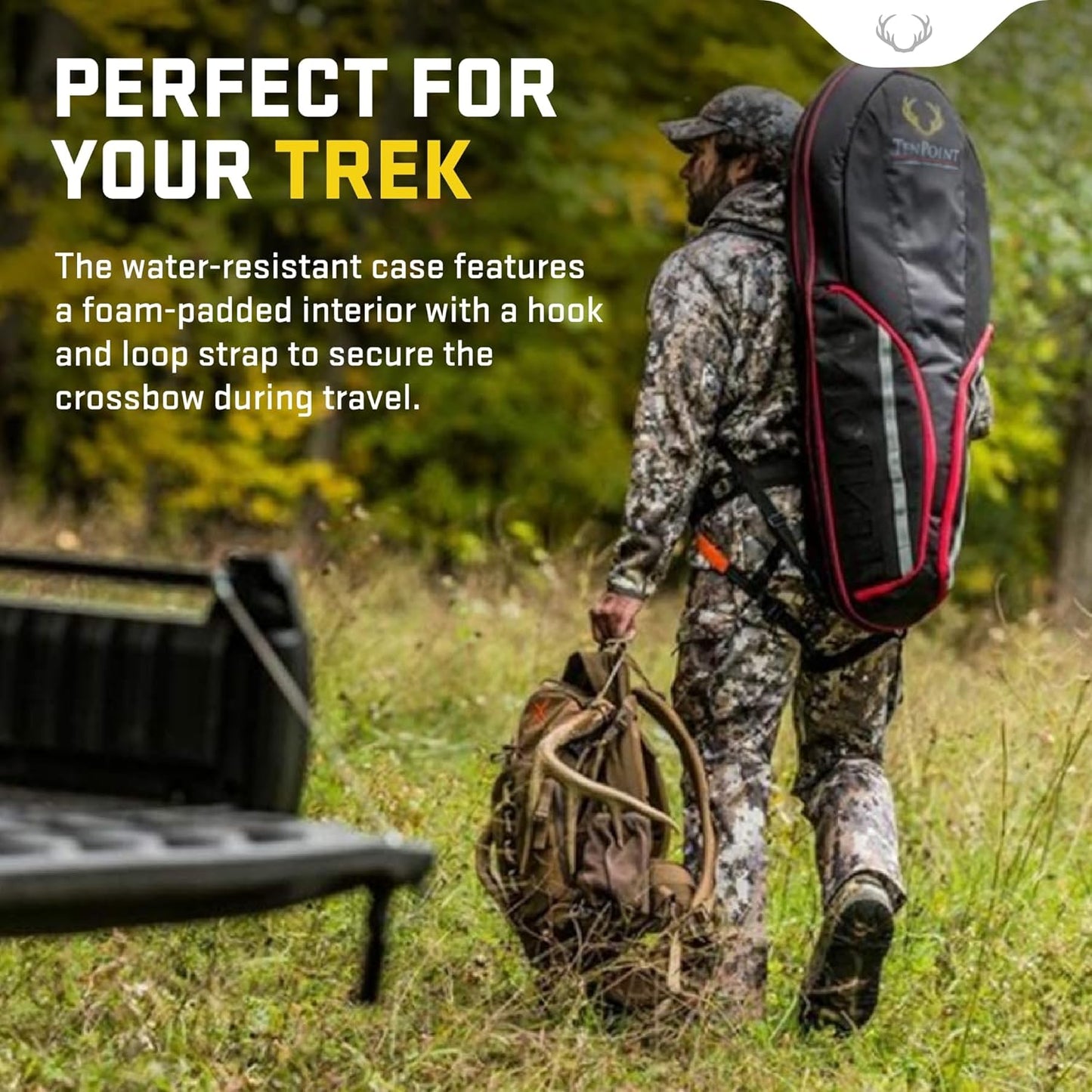 TenPoint Narrow Soft Case, Black/Red - Easily Transport & Protect Your Crossbow