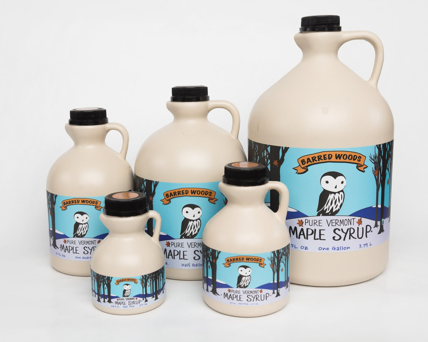 Organic Vermont Maple Syrup - Pure and All Natural - One Pint Jug (16 oz) - Grade A Amber Rich - From Barred Woods Maple