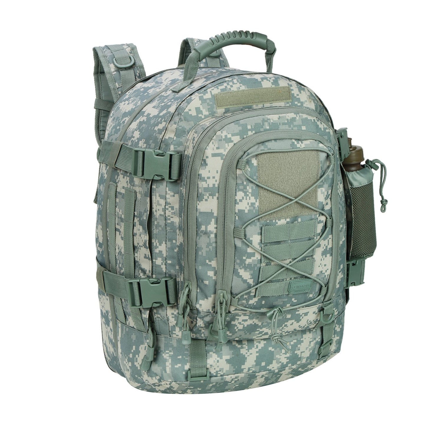 Large Tactical Backpack for Men Military Backpack with DIY System for Travel, Work,Camping,Hunting,Hiking,Sports (GREEN)