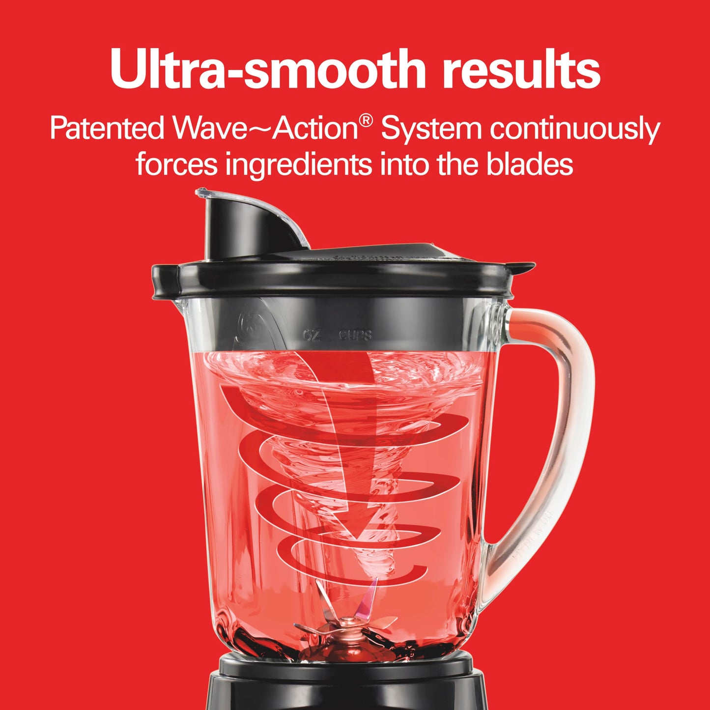 Hamilton Beach Power Elite Wave Action Blender For Smoothies, 40 Oz Glass Jar, 12 Functions Including Puree, Crush Ice, 700 Watts - Black (58148A)