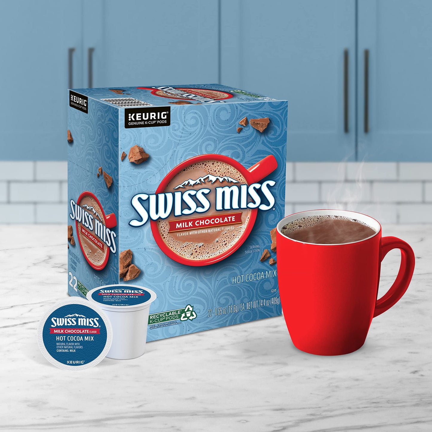Swiss Miss Milk Chocolate Flavor Hot Cocoa Mix Canister, 76.55 oz.