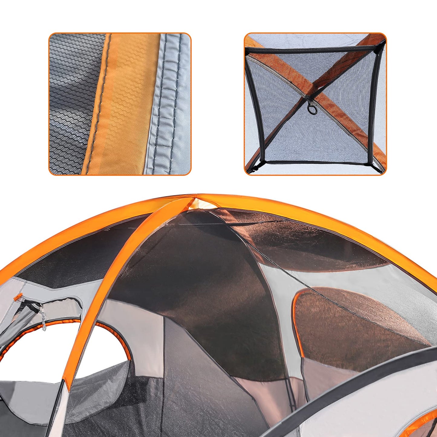 Amazon Basics Camping Tent, 3-Season Dome Design with Rainfly