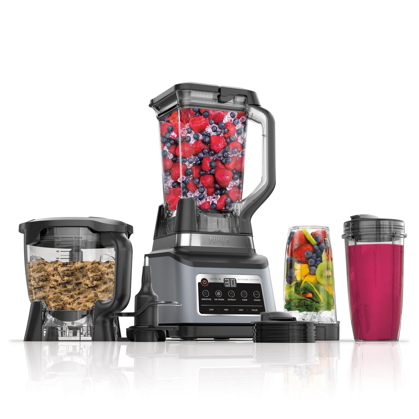 Ninja BN701 Professional Plus Blender, 1400 Peak Watts, 3 Functions for Smoothies, Frozen Drinks & Ice Cream with Auto IQ, 72-oz.* Total Crushing Pitcher & Lid, Dark Grey