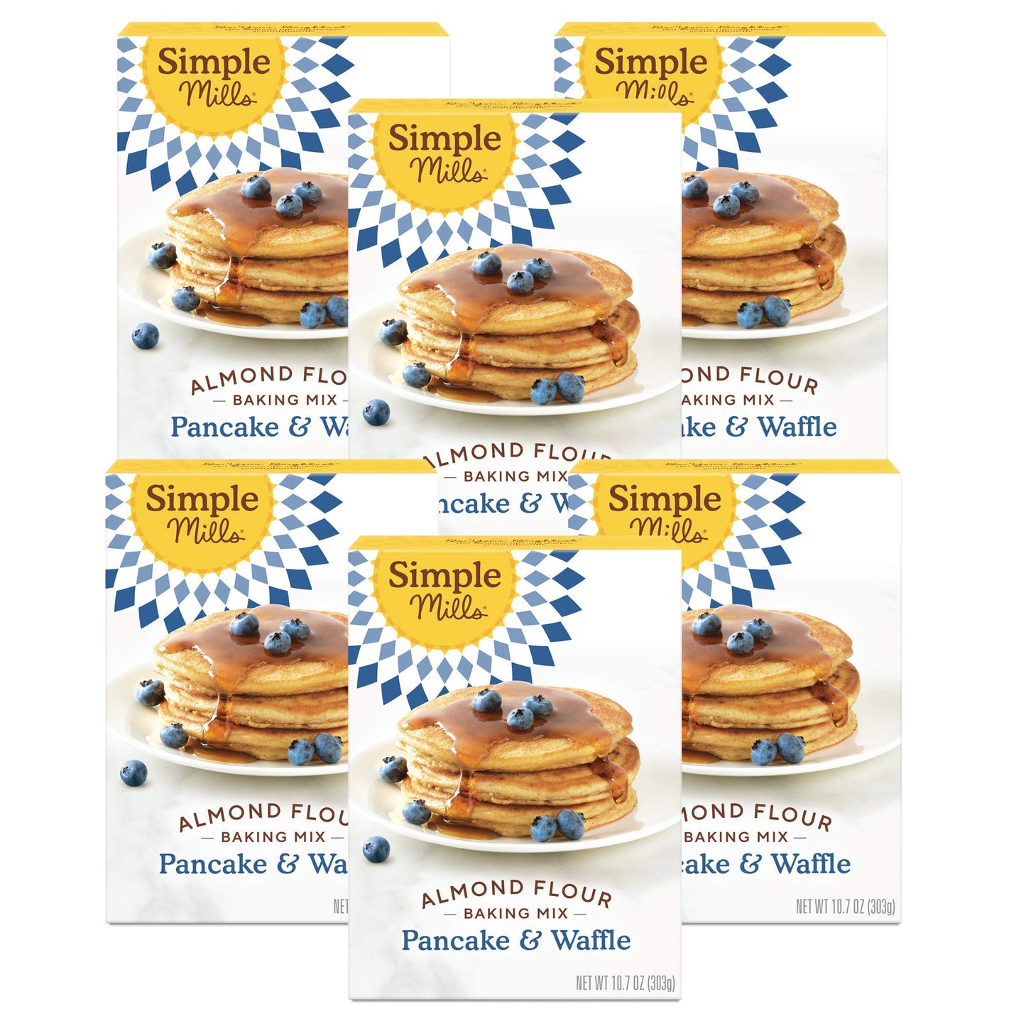 Simple Mills Almond Flour Pancake Mix & Waffle Mix, Gluten Free, Made with whole foods, (Packaging May Vary), 10.7 Ounce (Pack of 1)