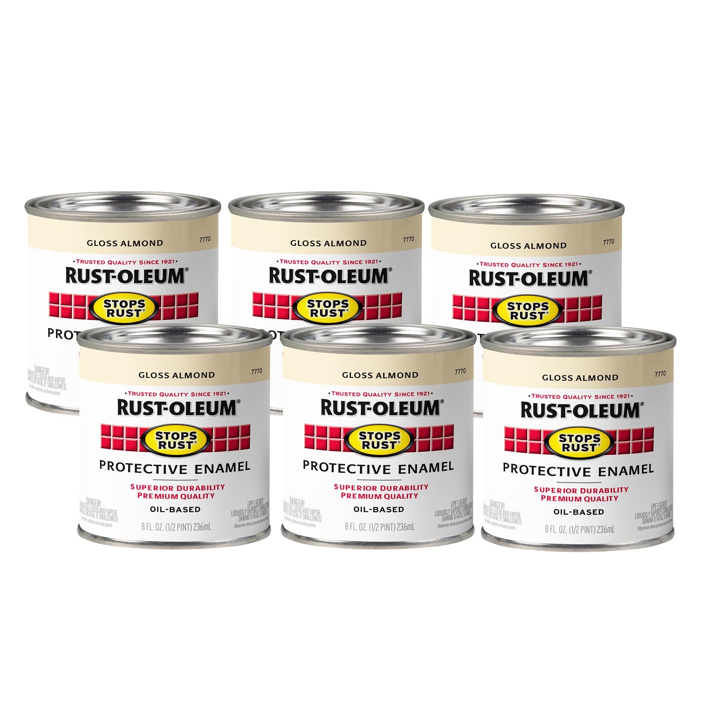 Rust-Oleum 7779502 Stops Rust Brush On Paint, Quart, Gloss Black, 32 Fl Oz (Pack of 1)