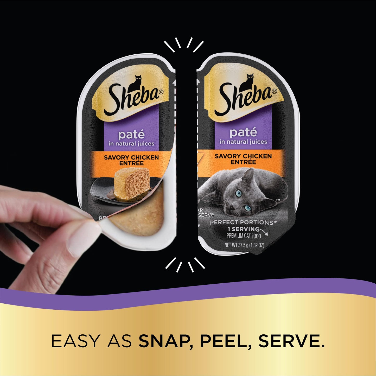 Sheba Perfect Portions Wet Cat Food Pate with Sustainable Salmon, Signature Seafood Entree, and Tender Whitefish and Tuna Entree Variety Pack, 2.6 oz. Twin Pack Trays (24 Count, 48 Servings)