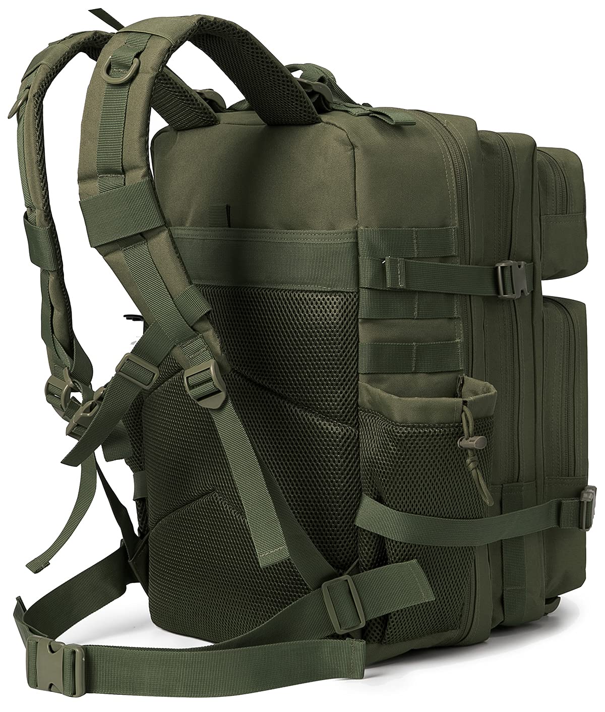 QT&QY 25L/35L/45L Military Tactical Backpack For Men Molle Daypack 3 Day Bug Out Bag Hiking Rucksack With Bottle Holder