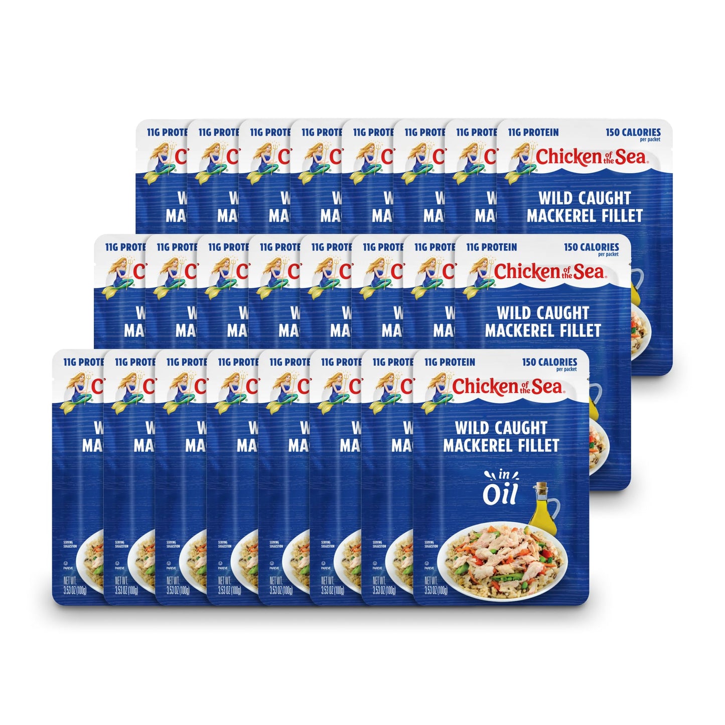 Chicken of the Sea Chub Mackerel in Brine, 15 Ounce Cans (Pack of 12), Nutrient Rich, Wild Caught Canned Mackerel