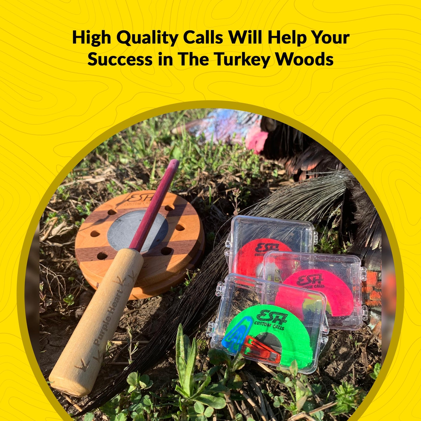 Turkey Pot Calls – Turkey Glass Calls & Slate Calls with Strikers – Realistic Turkey Calls for Hunting and Lures