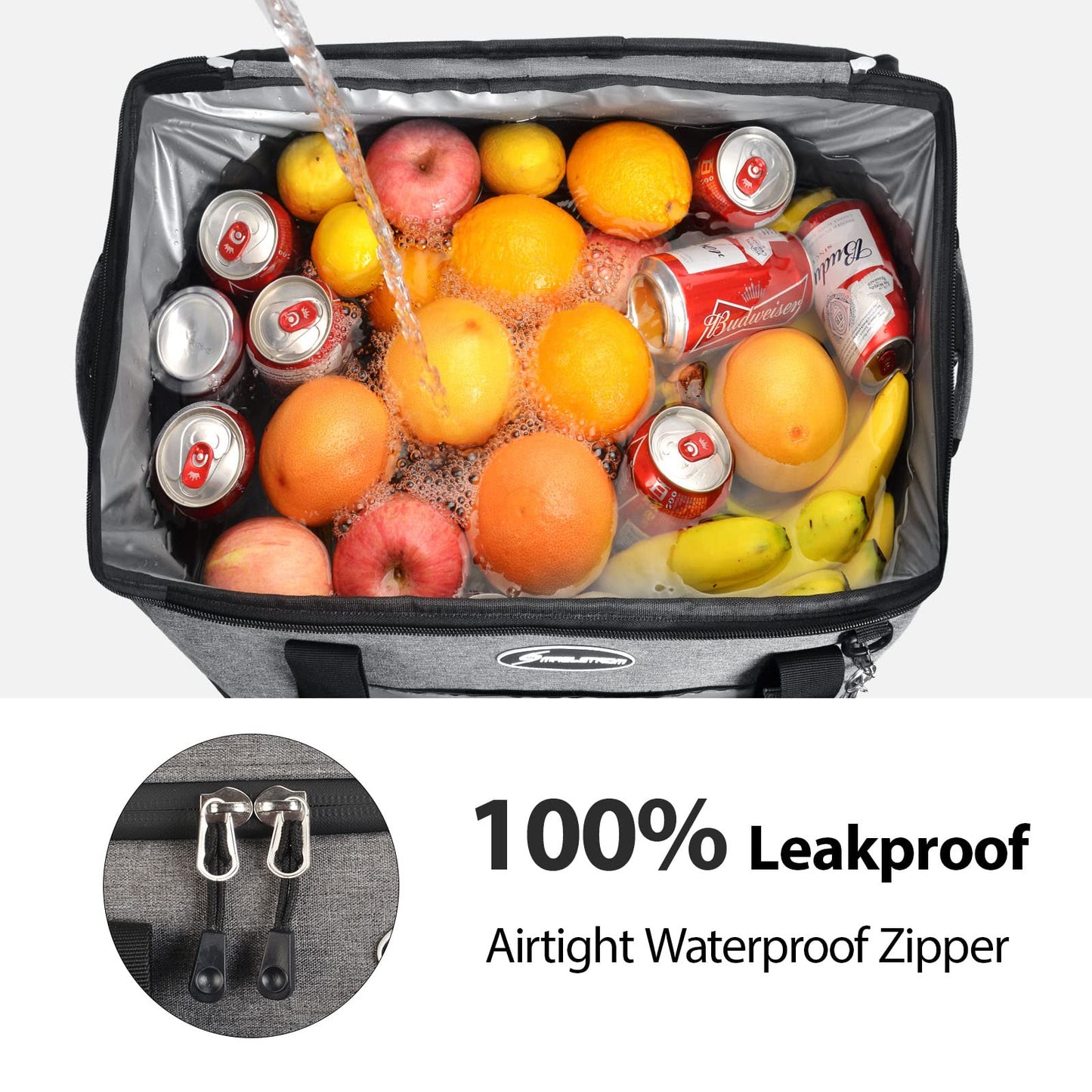 Maelstrom Soft Cooler Bag,Collapsible Soft Sided Cooler,24/30/60/75 Cans Beach Cooler,Ice Chest,Large Leakproof Camping Cooler,Portable Travel Cooler for Grocery Shopping,Camping,Road Trips