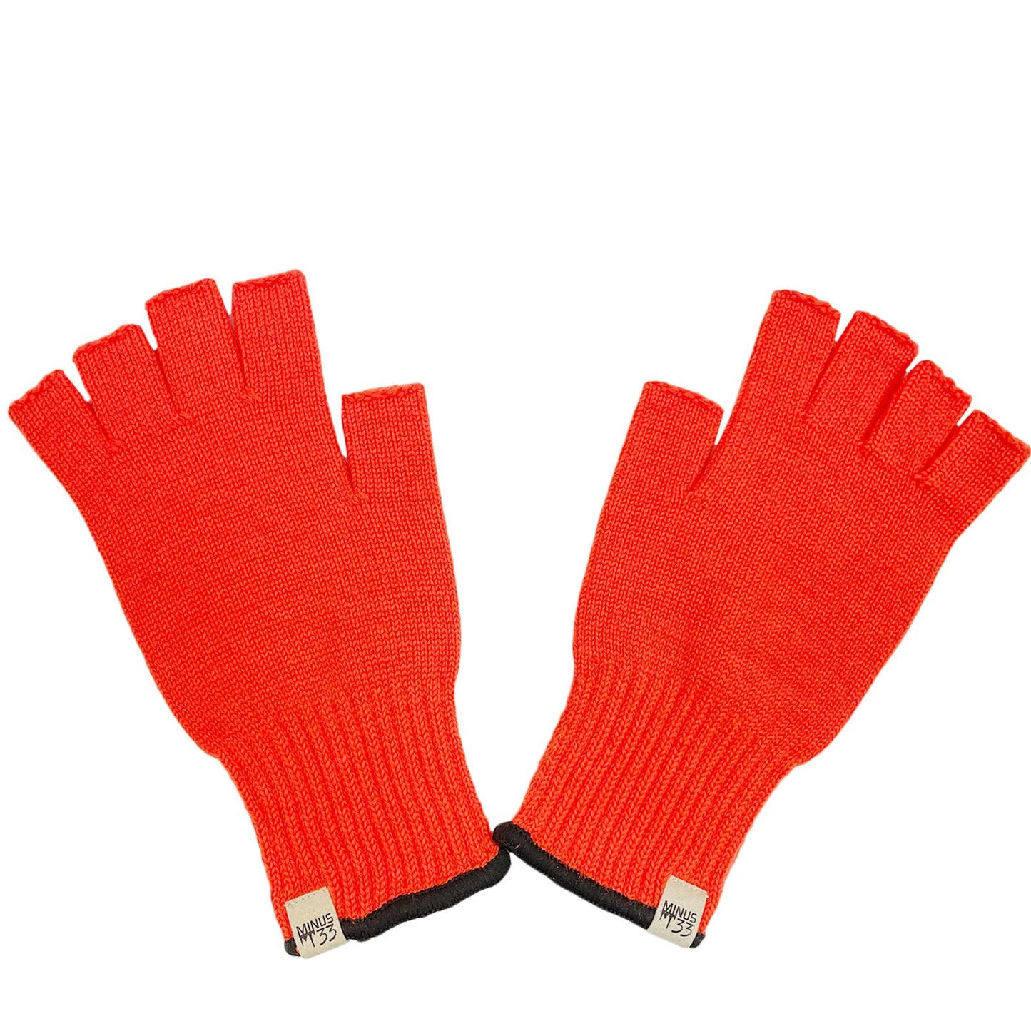 Merino Wool Fingerless Gloves - Half Finger Warm Knitted Gloves